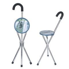 Stainless Steel Elderly Folding Crutch Chair