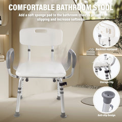Removable Open Elderly Bathing Alloy Bath Chair