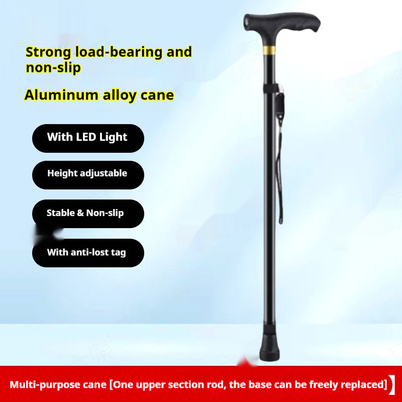 Retractable Mountaineering With Lights For The Elderly