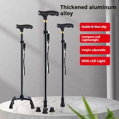 Retractable Mountaineering With Lights For The Elderly
