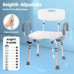Removable Open Elderly Bathing Alloy Bath Chair